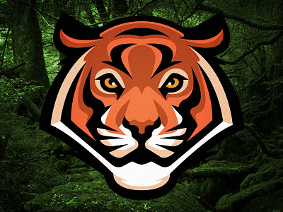 Tiger animal illustration logo sports tiger