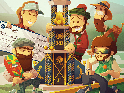 Enfants du Feu Poster 2015-2 cartoon enfants du feu illustrator miniputt monsieur maltais perreault empire corp thunder bill totem vector