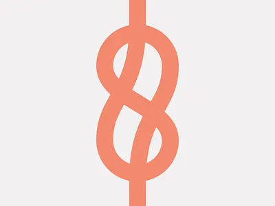 Figure eight knot branding figure eight illustration knot logo