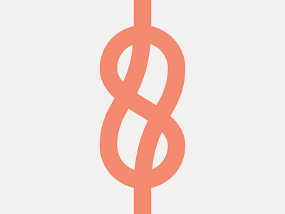 Figure eight knot branding figure eight illustration knot logo