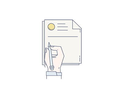 OH MY DESIGNER ! HA ! contract designer gif icon illustration sent white