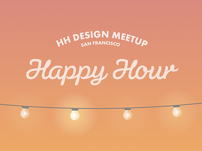 Happy Hour Banner banner event facebook happy hour lights sunset