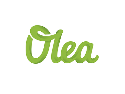 Olea wordmark garden gardener gradient green identity logo nature olea olive plant shading tree