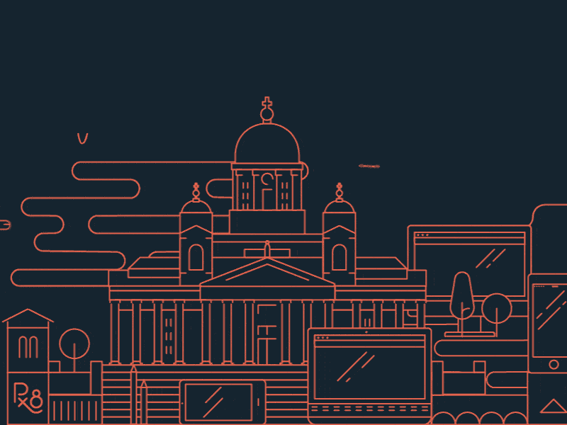 Example of Px8 Helsinki Window View GIF