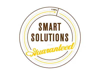 Smart Solutions Lockup badge branding design type typography web web design wierstewart