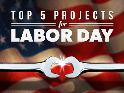 Top 5 Projects for Labor Day graphic chrome craft email design flag labor day mechanical vintage wrenches