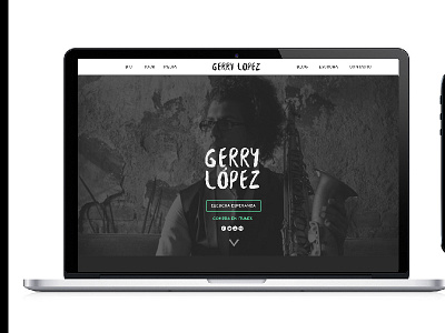 Gerry Lòpez website branding jazz web