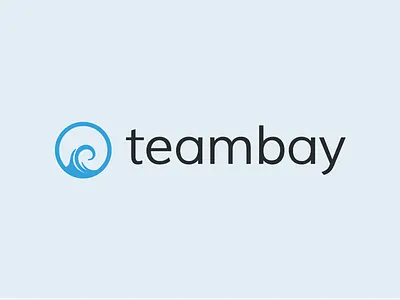 Teambay circle design logo