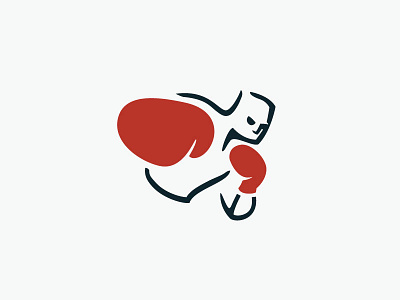 The Boxer boxer fighter illustration line logo mark minimal simon and garfunkel simple