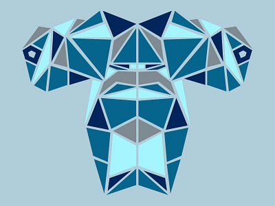 Geometric Hammerhead animal colors design face geometric illustration ocean poly series shapes shark vector
