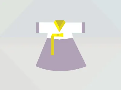 Hanbok dress hanbok icon illustration korean traditional
