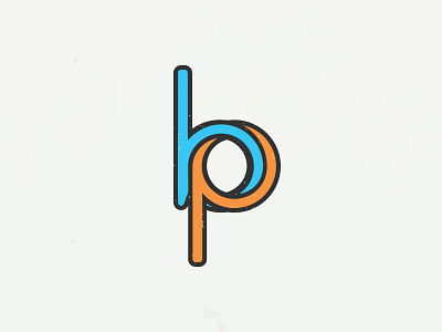 b + p b bp brand interlocking letterform logo mark monogram p visual identity