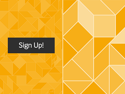 Tangrams branding cta geometric orange pattern spright