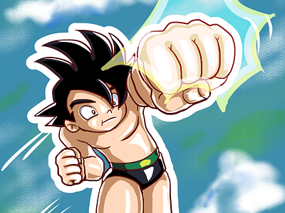 Mi version de Astroboy astroboy bysiraartistagrafico goku illustration