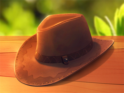 The Hat 2d art game icon design illustration photoshop