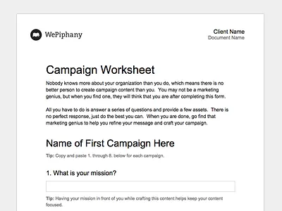 Google Docs Can Be Sexy content first documents marketing wepiphany