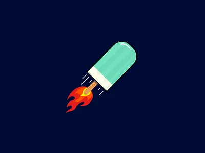 SpaceCream cream flame ice icecream logo rocket space symbol