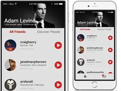 UI Element Challenge -- Day 036 Beme App app beme daily daily challenge mobile app social social media ui ui design video video player