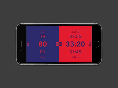 Pace conversion update app colorful conversion minimal pace running