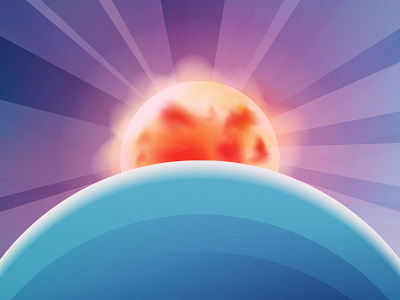 sun rising fusion hot star sun