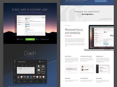 Redesigned Mac App Page app dark email light mac mail pilot redesign