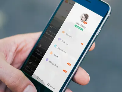 Side bar menu slider icon illustration ui