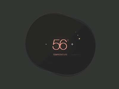 Temperature controller (just a quicky for fun) clean control knob level temperature ui