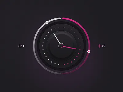 Level Knob 100daysui challenge dark glossy knob rebound ui