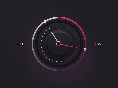 Level Knob 100daysui challenge dark glossy knob rebound ui