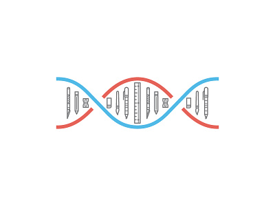 Design DNA design dna illustration line vector