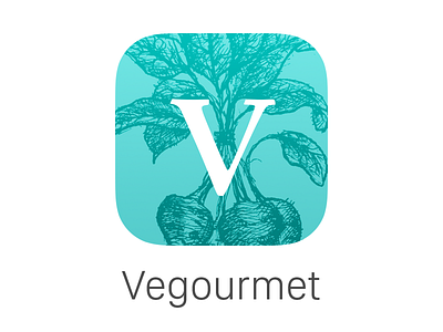 Vegourmet App Icon app beet icon