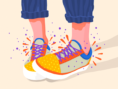 Magic Shoes illustration pattern shoes