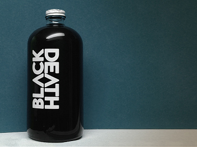 Black Death Cold-Press Coffee black bottle caffeine coffee cold press cricut death drink glass label packaging