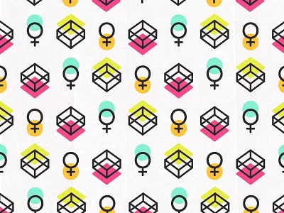 Box Pattern box female pattern symbols vector