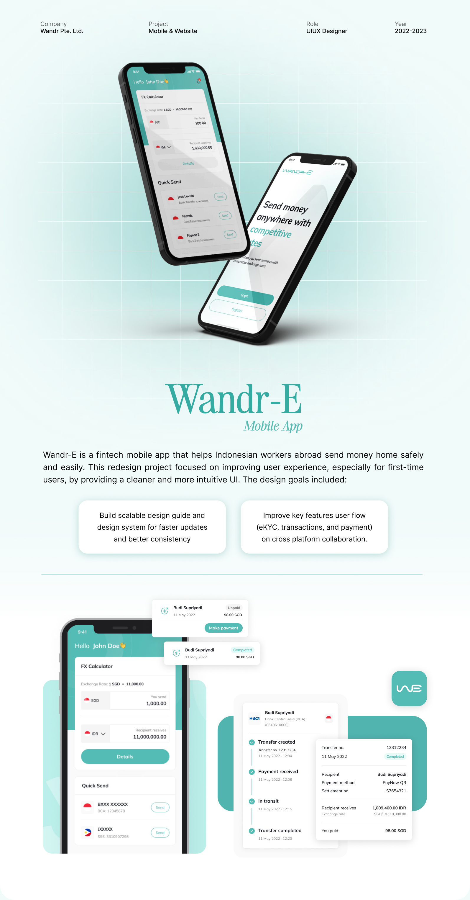 Money Transfer Website & Mobile UI Design adobe illustrator figma landing page landing page design mobile ui design money transfer ui uiux design web design website design
