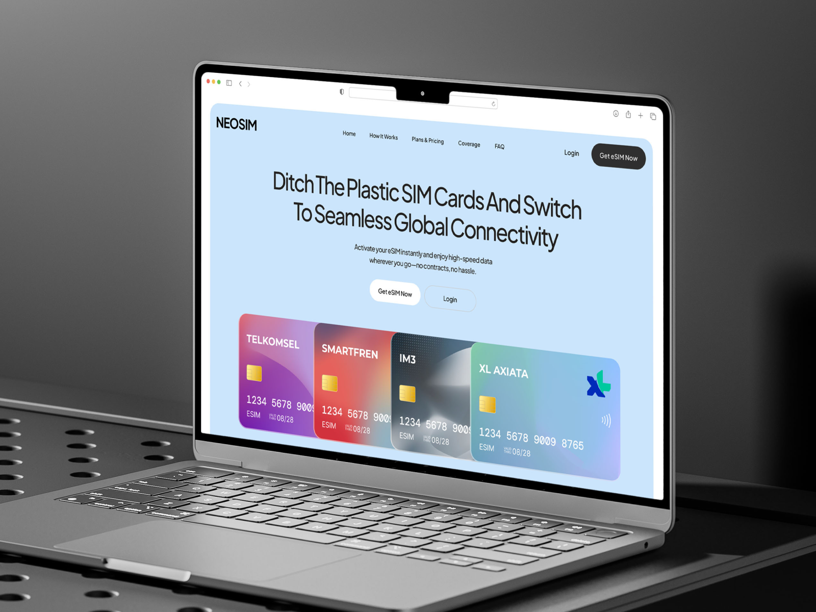 Neosim - Website E SIM by Fajar Firmansyah for dpopstudio on Dribbble