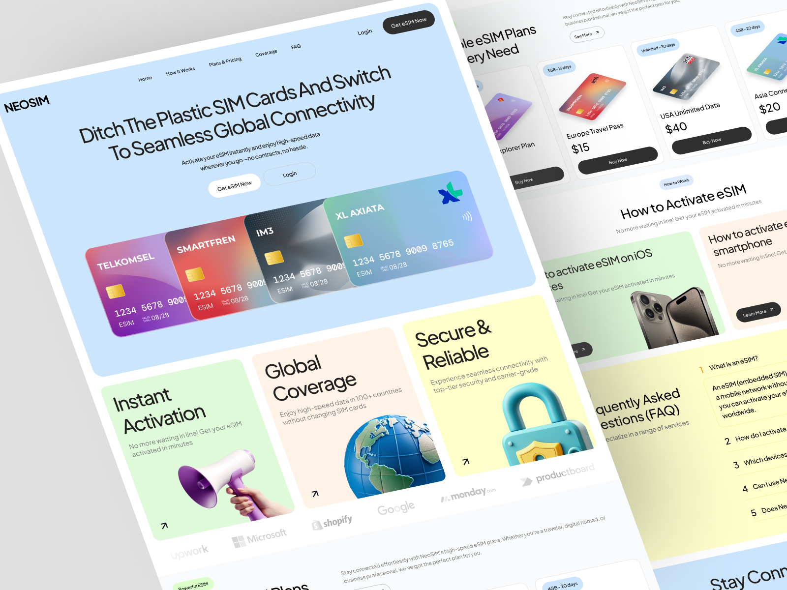Example of Landing Page Design And Development