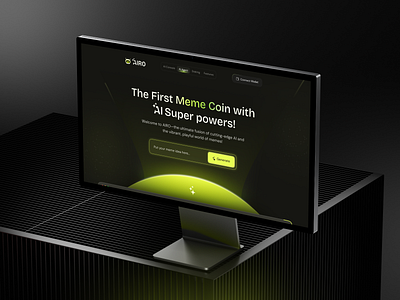 AI Agent | AI Meme Generator website 3d agent ai ai agent ai web design ai website artificial intelligence b2b crypto dashboard design gradient illustration landing meme coin screen software virtual assistant website website design