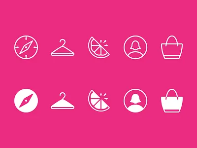 Lilly Pulitzer Tab Bar Icons icons ios iphone lilly pulitzer prolific interactive