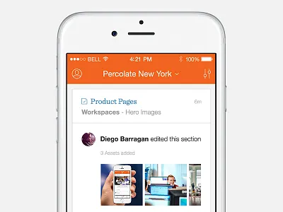 Activity Stream Detail activity ios mobile percolate