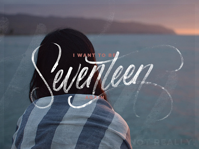 Seventeen hand lettering lettering script typography