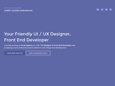 2015 Website flat personal portfolio website