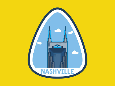 Nashville batman building guitar pick nashville