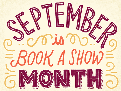 September hand drawn lettering september type typography