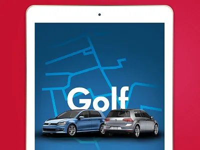 Golf ad design marketing mobile press vdub volkswagen vw web