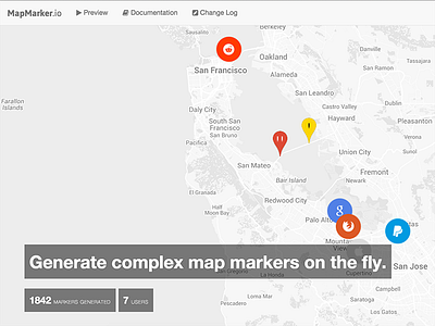 MapMarker.io Landing Page V3 api bing google google maps here maps marker markers