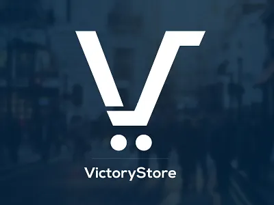 Victorystore-Identity Design brand creative shopping store logo vs