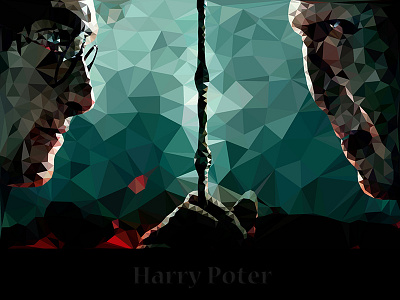 HarryPotter low poly movie paster