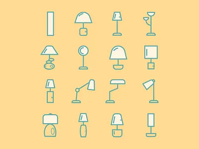 Bajour Design Icon Set bajour color design flat icon illustration line minimal strokes
