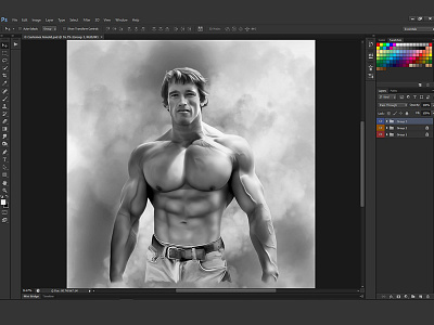 Arnold Painting digital painting wip